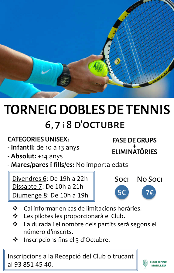Torneig dobles tennis