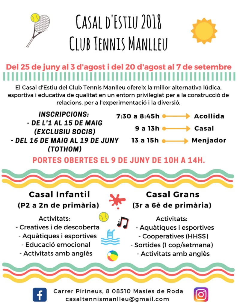 cartell casal estiu 2018